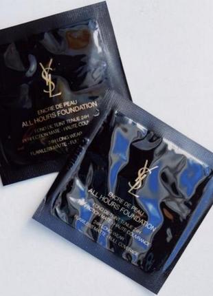 Пробник устойчивой тональной основы yves saint laurent all hours encre de peau foundation