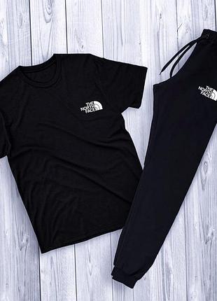 Костюм the north face // костюм футболка + штани tnf