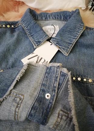 Коротка джинсова куртка, укорочена курточка, укороченая джинсовая куртка, zara7 фото