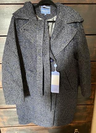Новое крутое базовое стильное твидовое пальто 48-50 р1 фото
