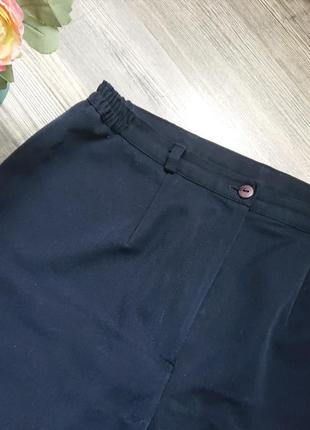 Женские синие брюки большой размер батал 50 /52 штаны7 фото