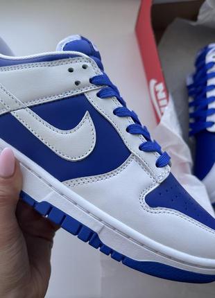 Кроссовки nike dunk low racer blue white dd1391 401
