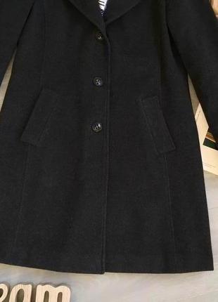Роскошное базовое серое пальто 70% шерсти +10%кашемир6 фото