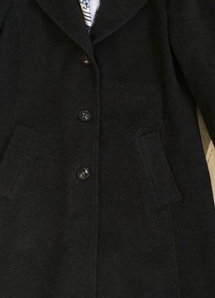 Роскошное базовое серое пальто 70% шерсти +10%кашемир9 фото