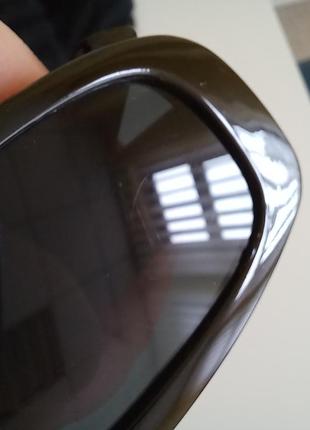 Модні сонцезахисні окуляри чорні вузькі ретро окуляри нові альо з дефектом 70037 фото