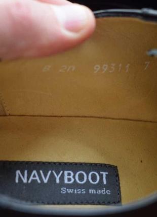 Navyboot switzerland brogues мужские премиальные кожаные туфли броги8 фото