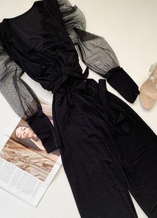 Гарний ромпер блискучий чорний  10м