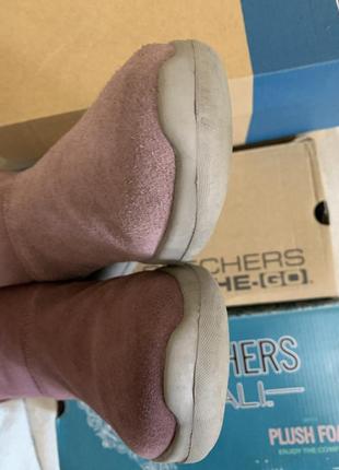 Skechers невесомые на ножках ботинки пудрового цвета4 фото