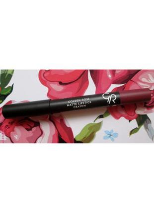 Матовая помада-карандаш matte lipstick crayon golden rose 19