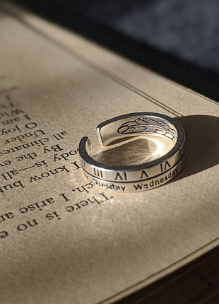 Кольцо sterling silver римской цифры