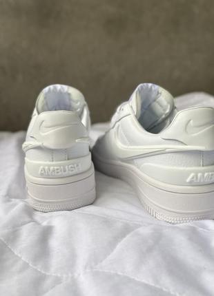 Эксклюзивные женские кожаные молочные кроссовки nike air force 1 sp ambush 🆕 найк4 фото