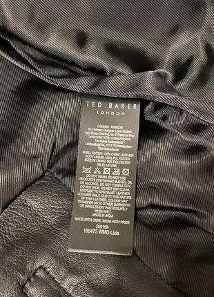 Куртка кожаная косуха классическая ted baker london новая оригинал бренд london9 фото