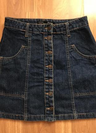 Джинсовая юбка denim stradivarius1 фото