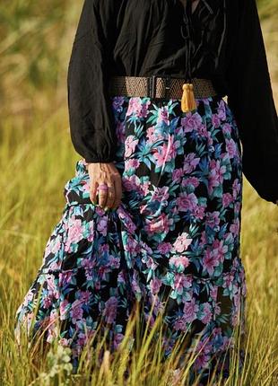 Юбка в цветочном принте