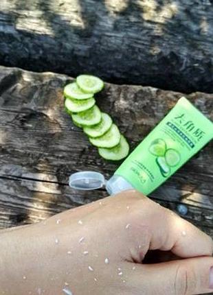 Відлущуючий гель-скатка bioaqua plant extraction cucumber для вмивання з огірковим...