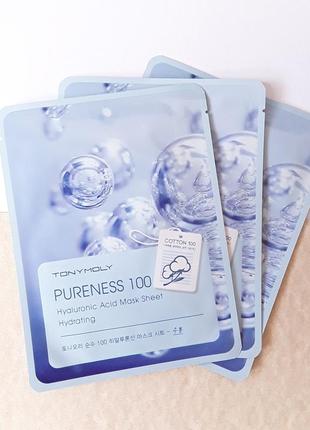 Тканевые маски tony moly pureness 100 mask sheet4 фото