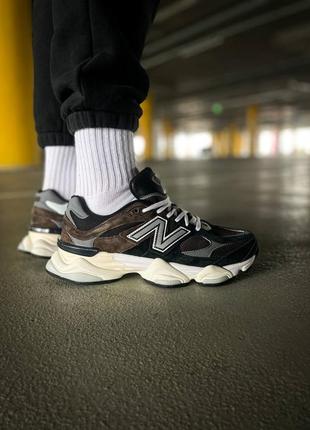 Кроссовки new balance 9060 brown black