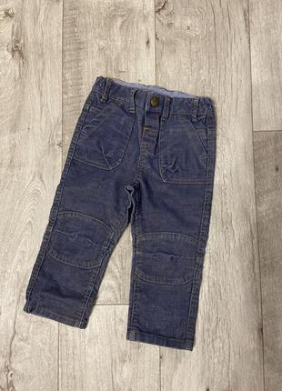 Нові джинси вєльвєтові john lewis розмір 18-24 місяців
