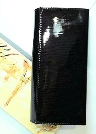 Жряной лаковый кошелек черный шоколад fuerdani3 фото