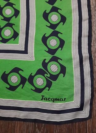 Jacgmar шелковистый стильный платок, обшитый вручную1 фото
