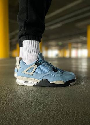 Кроссовки nike air jordan 4 retro university blue
