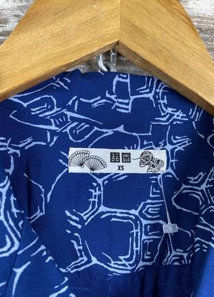Нова шведка uniqlo сорочка гавайка гавайська футболка поло4 фото