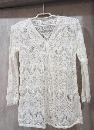 Прозора кофточка подовженна