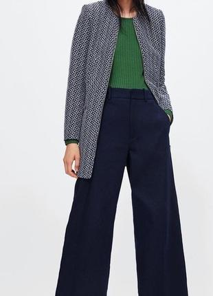 Теплый пиджак жакет твидовый теплый zara