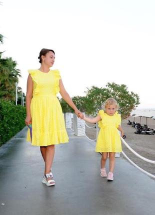 Платье «мама и дочь» от бренда kroshka merci