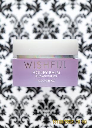 Увлажняющий крем гель с медовым бальзамом huda beauty wishful honey balm jelly moisturizer