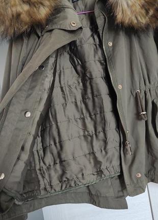 Парка, фирменная куртка 2 в 1, жилетка, ветровка, плащ, демисезонняя курточка.2 фото