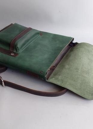 Шкіряний рюкзак, стильний шкіряний рюкзак, оригінальний рюкзак з натуральної шкіри унісекс4 фото