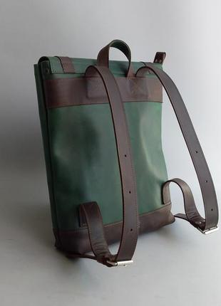 Шкіряний рюкзак, стильний шкіряний рюкзак, оригінальний рюкзак з натуральної шкіри унісекс2 фото