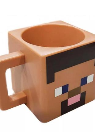 Кухоль minecraft steve mug "стив" пластиковий 290 ml 290 мл2 фото