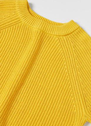 Трикотажний укорочений светр жакет в рубчик, кофта для дівчинки, укороченый свитер жакет для девочки, zara3 фото