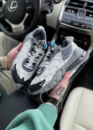 Кроссовки мужские nike air max 270 react silver x travis scott1 фото