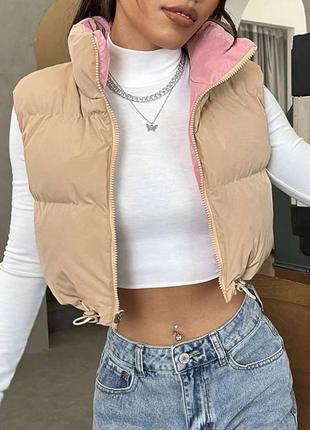 Жилетка безрукавка двостороння жилет