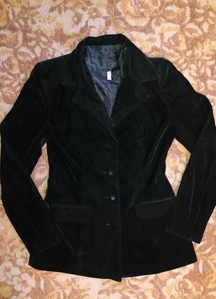 Пиджак черный женский велюр