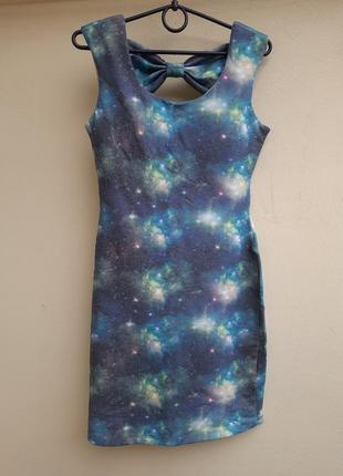Космическое летнее платье1 фото