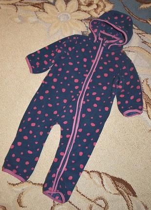 Піддіва чоловічок сліп флісовий tcm р.74-80 см 12-18 міс