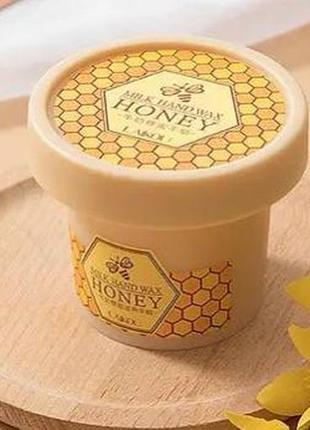 Парафінова маска-плівка для рук з екстрактами меду та молока Sesame milk hand wax honey 🍯