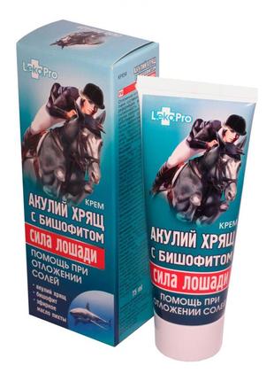 Крем-гель "сила лошади" акулий хрящ с бишофитом, 75 мл (при отложении солей)