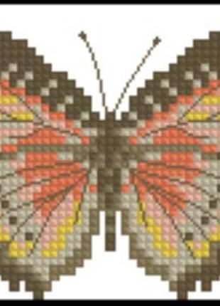 Набор для вышивки крестиком. размер: 9*6 см темная бабочка