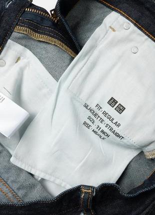 Uniqlo regular selvedge denim jeans чоловічі штани7 фото