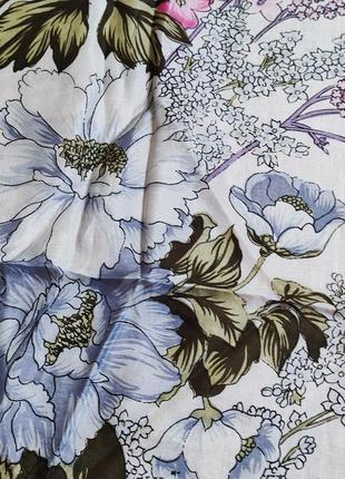 Carnaby шовкова хустка квіти.4 фото