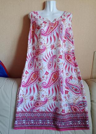 Новое платье летнее льняное сарафан george лён5 фото