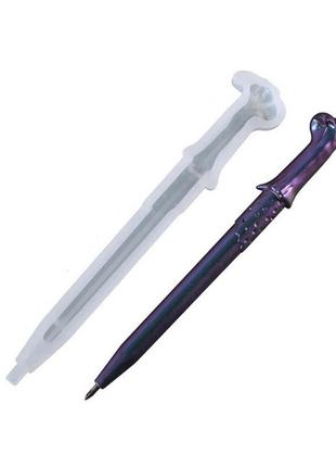 Форма для епоксидної смоли finding молд ручка силіконовий білий 14.6 см х 2.6 см1 фото