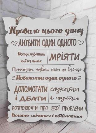 Постер. правила цього дому українською мовою1 фото