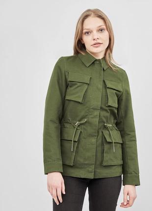 Куртка вітровка h&m хакі піджак парка зелена