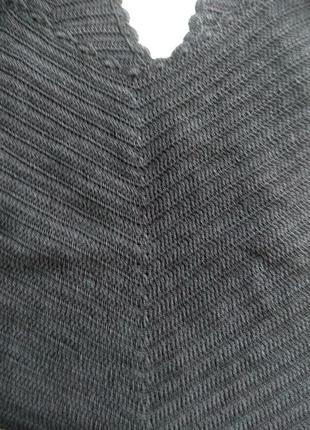Вязаная черная маечка р. xs/s6 фото